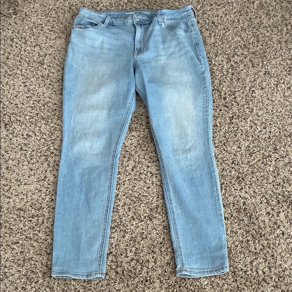 Old Navy Jeans High Rise Super Skinny Blue SZ 14